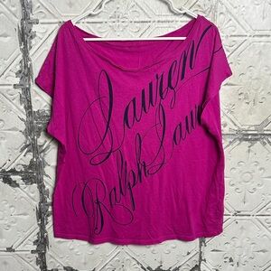 Lauren Ralph Lauren Y2K Women's Fuchsia Tee